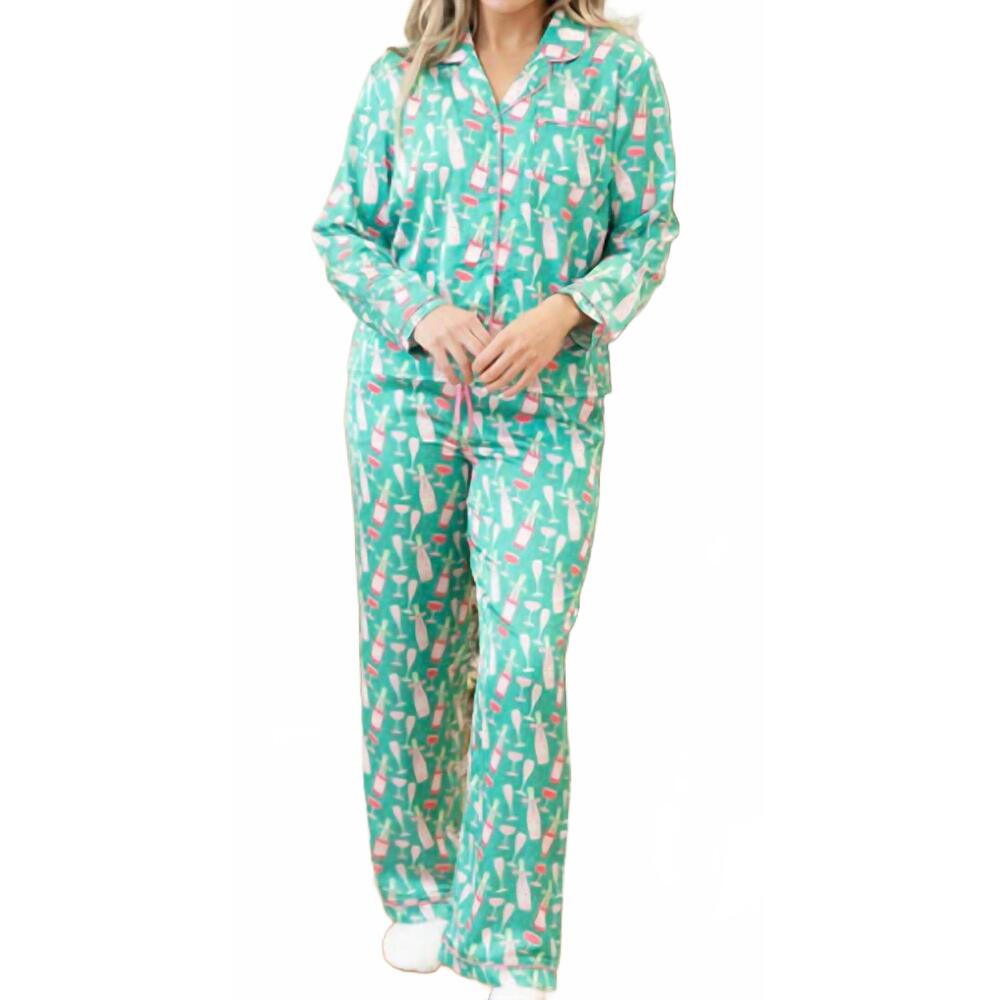 NEW MARY SQUARE long sleeve and pants - pajama set in mint